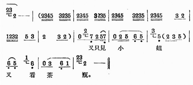 评剧《茶瓶记》选段二简谱