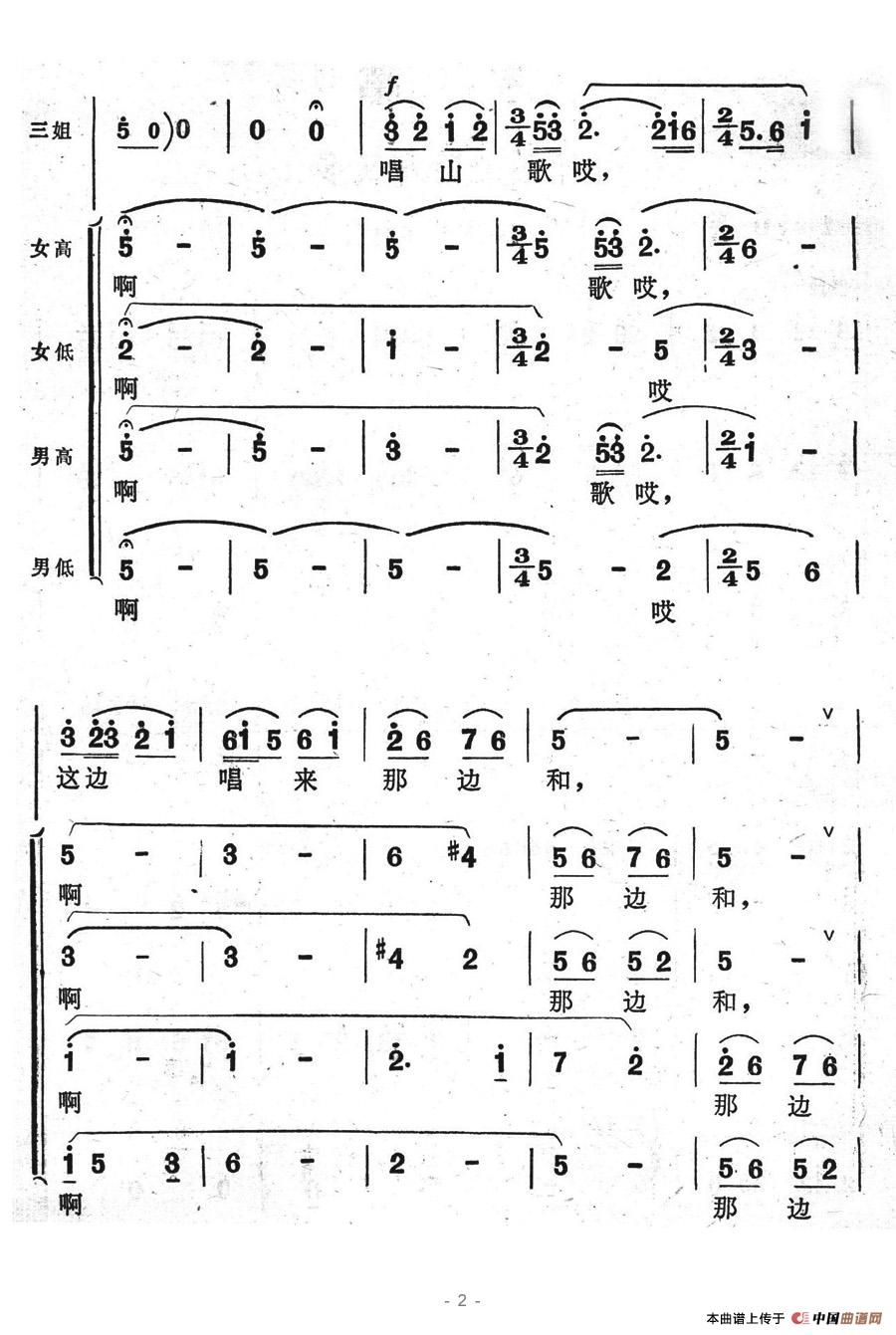 不怕滩险湾又多简谱