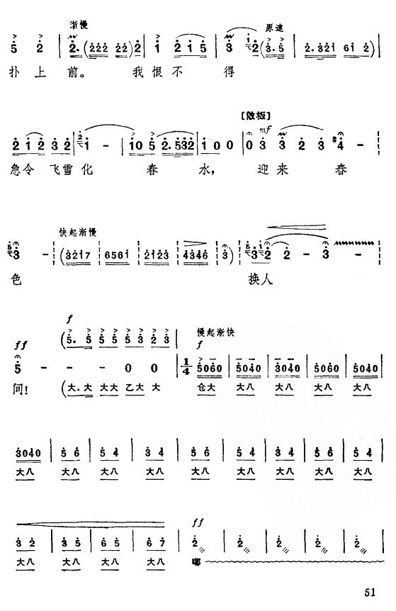 打虎上山（主旋律）10简谱