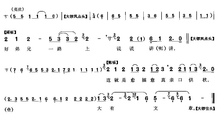 当年结拜二贤庄简谱