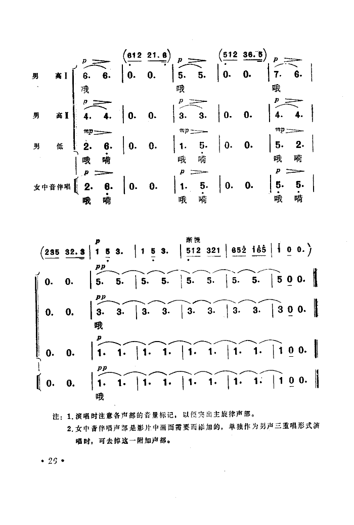 送行(电影《海上生明月》选曲)简谱